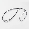 Vaxad bomullstråd halsband - Svart 1mm, 1 styck Hilmas Pyssel