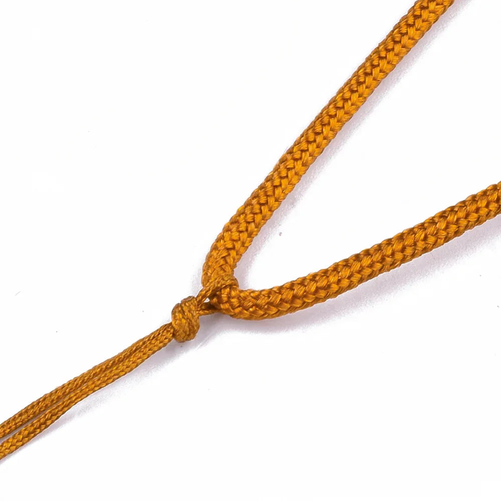 Nylontråd Halsband - Burnt Orange 3mm 1 styck Hilmas Pyssel
