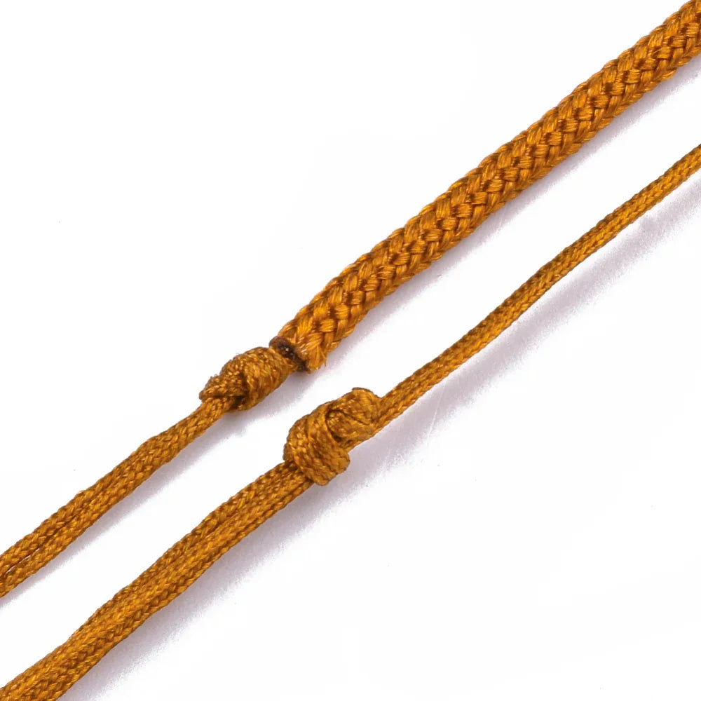 Nylontråd Halsband - Burnt Orange 3mm 1 styck Hilmas Pyssel