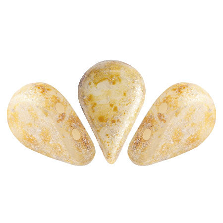 Amos® par Puca® - Opaque Ivory Spotted, 10 gram Les perles par Puca® - Paris