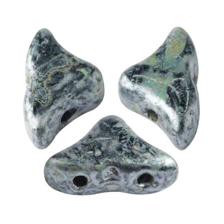 Hélios® par Puca® - Metallic Mat Old Silver Spotted, 10 gram Les perles par Puca® - Paris