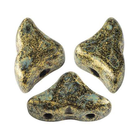 Hélios® par Puca® - Metallic Mat Old Gold Spotted, 10 gram Les perles par Puca® - Paris