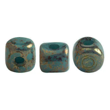 Minos® par Puca® - Opaque Green Turquoise Bronze, 5 gram Les perles par Puca® - Paris