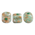 Minos® par Puca® - Opaque Green Turquoise Tweedy, 5 gram Les perles par Puca® - Paris