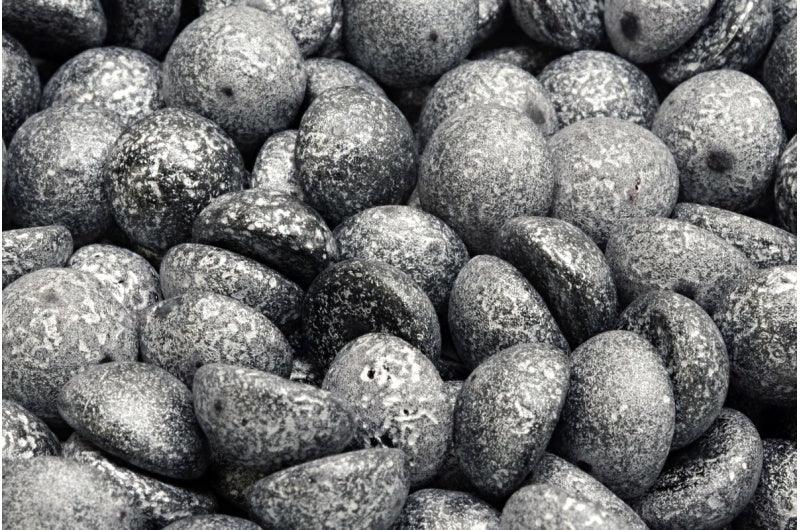 Cabochon - Jet etch silver 12mm, 6-pack Hilmas Pyssel