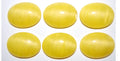 Cabochon Oval - Gul Randig 25x18mm 1 styck Hilmas Pyssel
