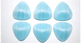 Cabochon Triangel - Ljusblå Randig ca 22mm 1 styck Hilmas Pyssel