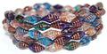 Miter Shell Beads - Mix Blue with Copper 16x8mm, 10-pack Hilmas Pyssel