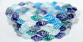 Miter Shell Beads - Mix Blue with White 16x8mm, 10-pack Hilmas Pyssel