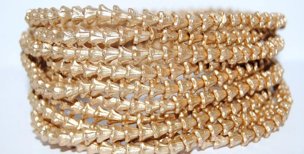 Flower Cup Beads - Bronze Lightgold 6x4 mm, 20-pack Hilmas Pyssel