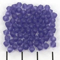 Tjeckiska MC Bicone - Matte Tanzanite, 4mm 30-pack Preciosa