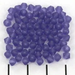 Tjeckiska MC Bicone - Matte Tanzanite, 4mm 30-pack Preciosa