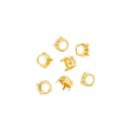 Infattning guldfärgad - Chaton ss45 (10mm) 4-pack Grekisk Metall