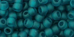 TOHO Seed Beads - Transparent Frosted Teal 6/0, 10 gram TOHO