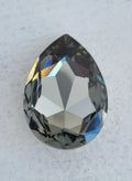 Swarovski Crystals Large Pear Fancy Stone (4327) - Black Diamond 30x20mm, 1 styck Swarovski