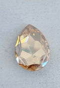 Swarovski Crystals Large Pear Fancy Stone (4327) - Crystal Golden Shadow 30x20mm, 1 styck Swarovski