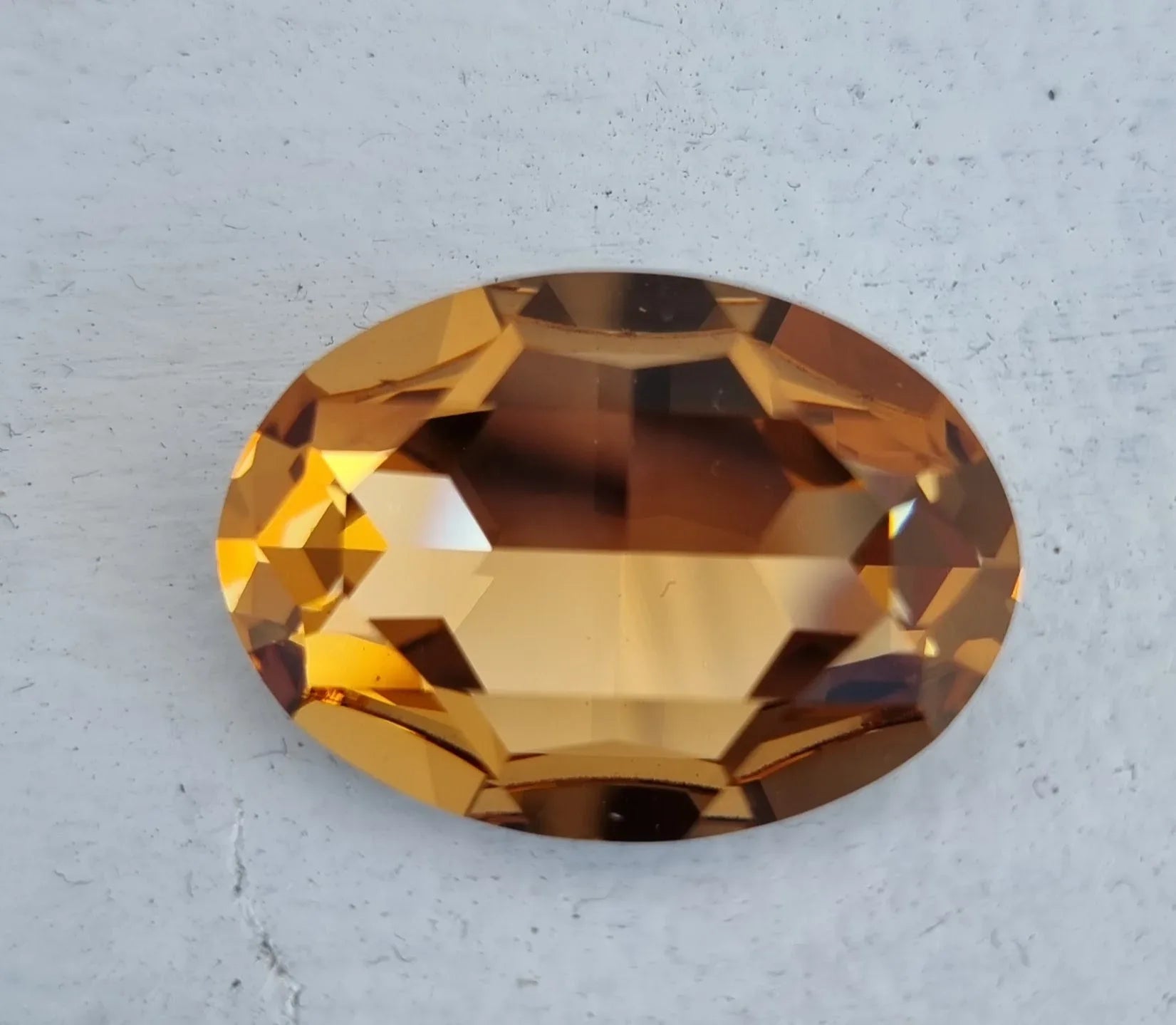 Swarovski Crystals Big Fancy Oval (4127) - Light Colorado Topaz 30x22 mm, 1 styck Swarovski