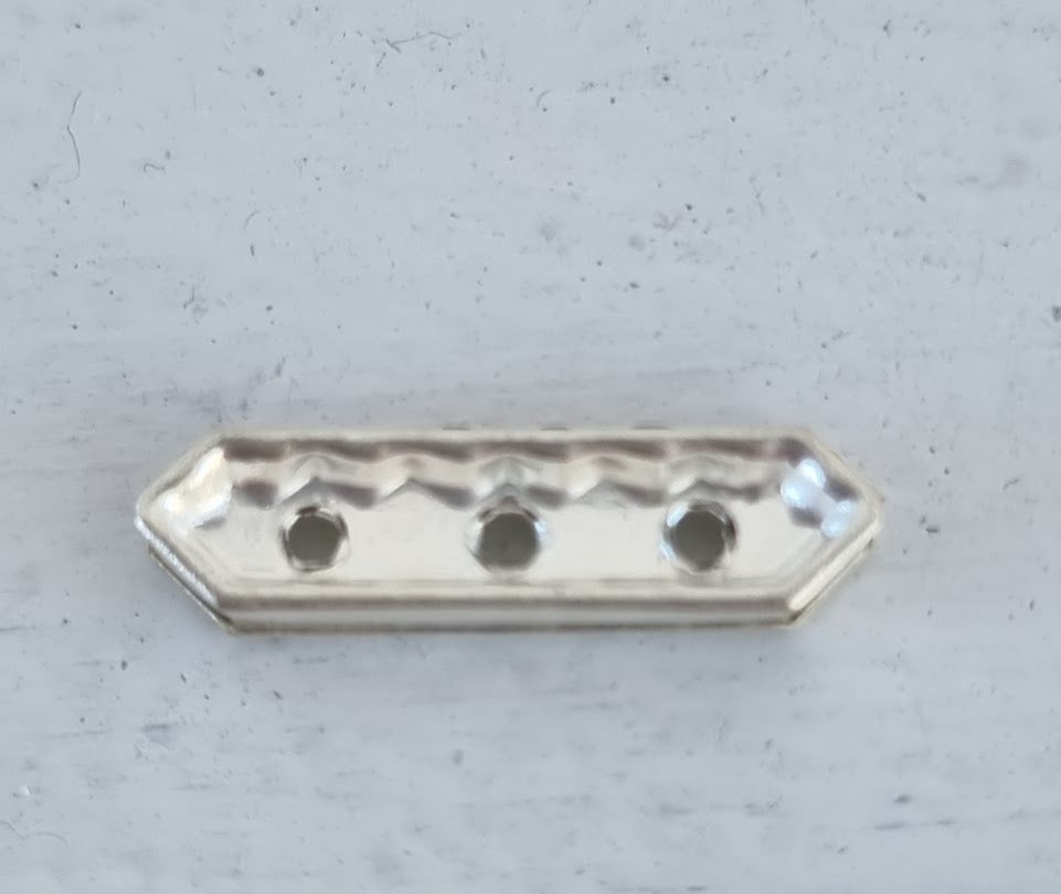 Swarovski Strass-Slider - Amethyst / Silver 17x4mm, 1 styck Swarovski