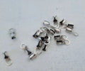 Fästen Silverfärgade - För Runda Band 2 mm 20-Pack Grekisk Metall
