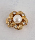 Instickslås - Jolie pearl 23k guldpläterad 16mm 1 styck Hilmas Pyssel