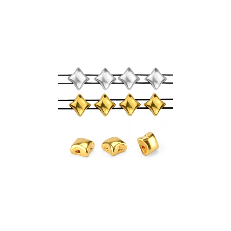 Mellandel Guldfärgad - Like Wibeduo 8mm 2-pack Grekisk Metall