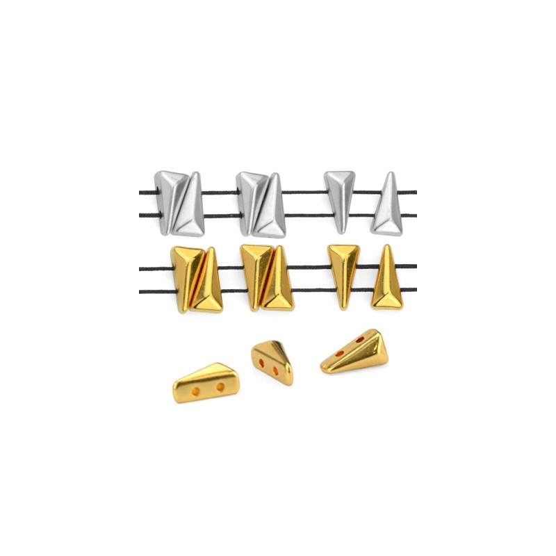 Mellandel Silverfärgad - Like Vexolo 5x8mm 2-pack Grekisk Metall