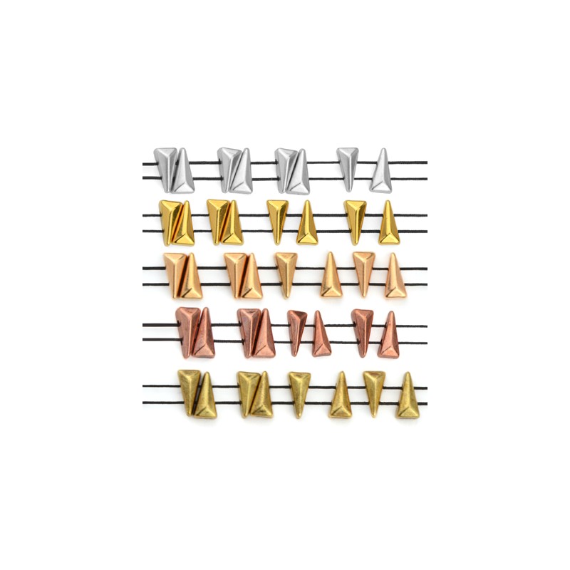 Mellandel Bronsfärgad - Like Vexolo 5x8mm 2-pack Grekisk Metall