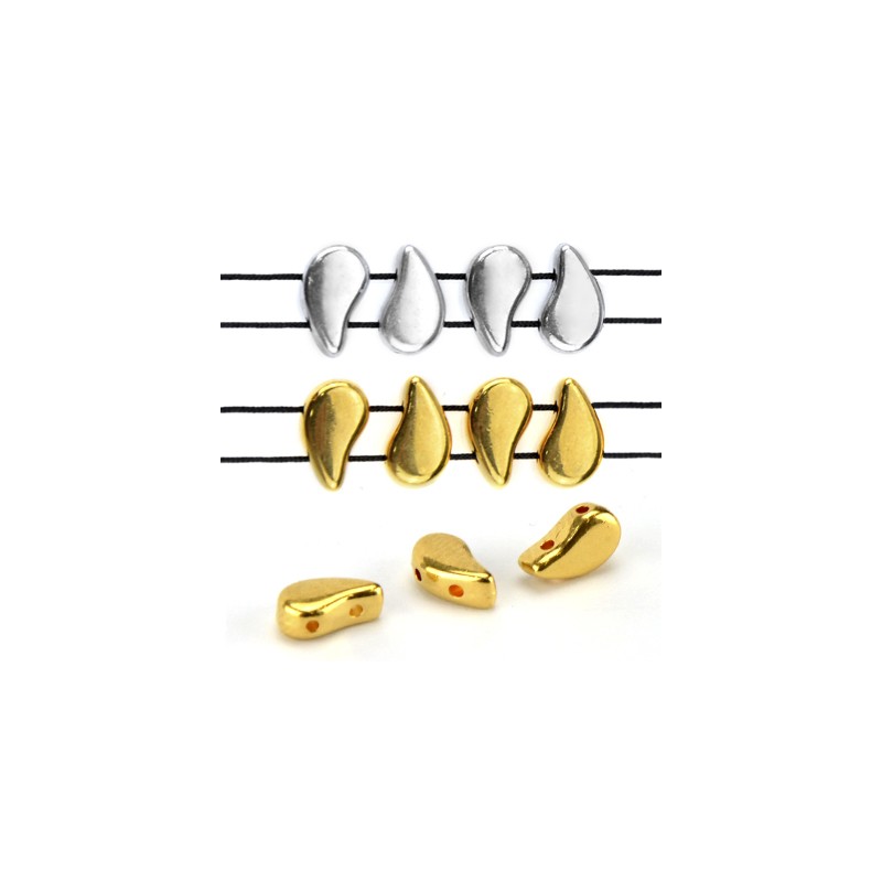 Mellandel Guldfärgad - Like PaislyDuo 5x9mm 2-pack Grekisk Metall