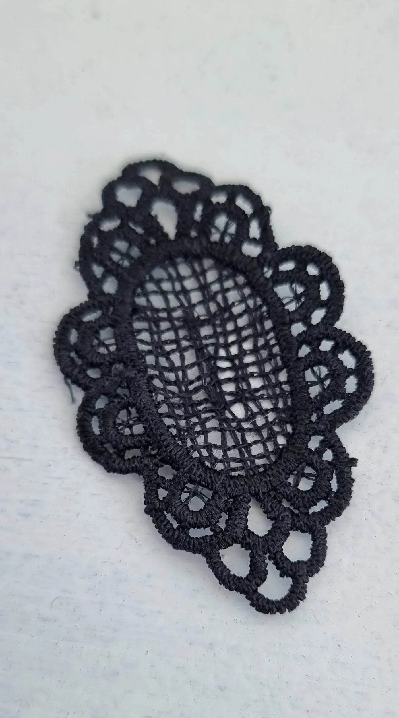 Spetsram - Oval Svart 1 styck Hilmas Pyssel