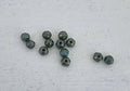 Tjeckiska English Cut - Turquoise Green Lumi 3 mm, 50-pack Hilmas Pyssel
