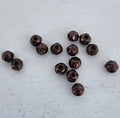 Tjeckiska English Cut - Jet Bronze 3 mm, 50-pack Hilmas Pyssel