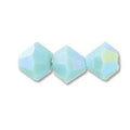 Tjeckiska MC Bicone - Turquoise AB, 4mm 30-pack Preciosa