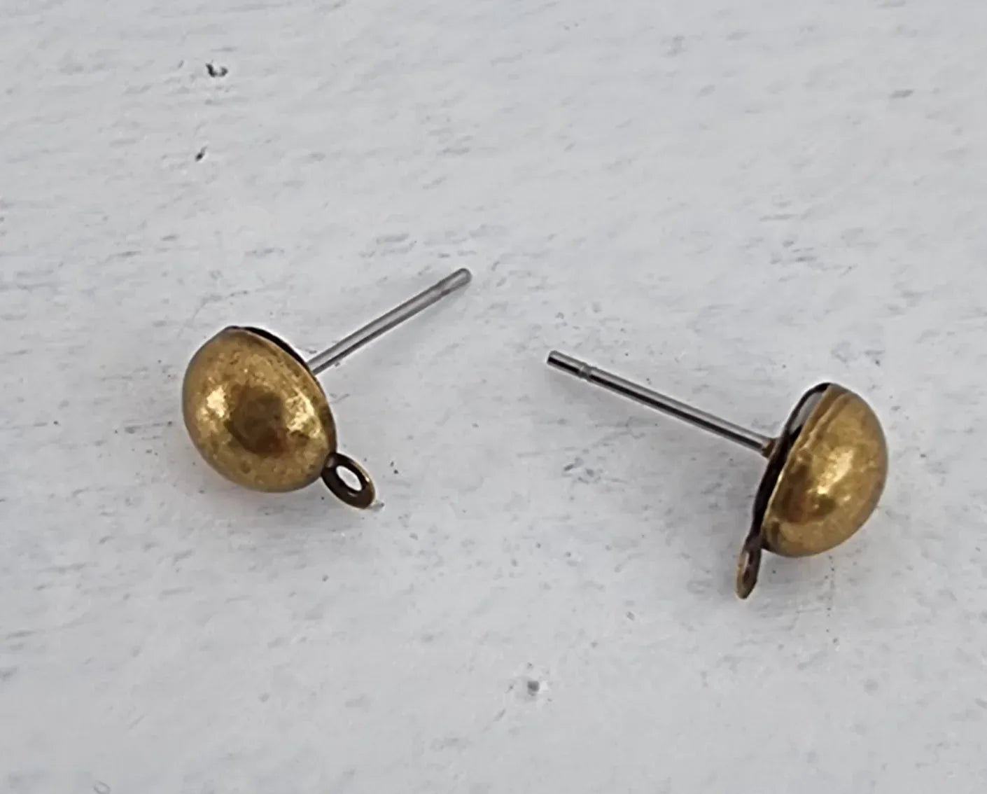 Örstickare Bronsfärgad - Kula med ögla, 8mm, 2-pack Grekisk Metall