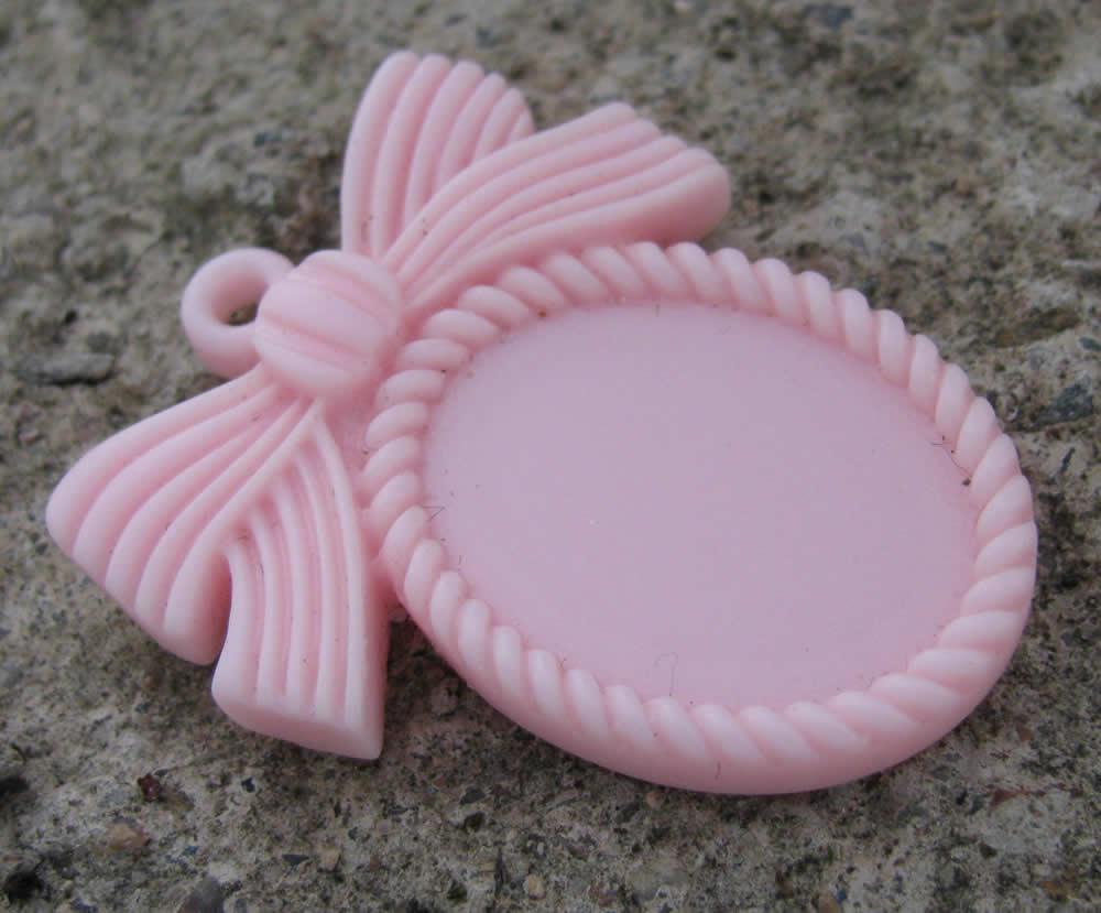 Ram i resin - Rosa med rosett, 1-pack Hilmas Pyssel