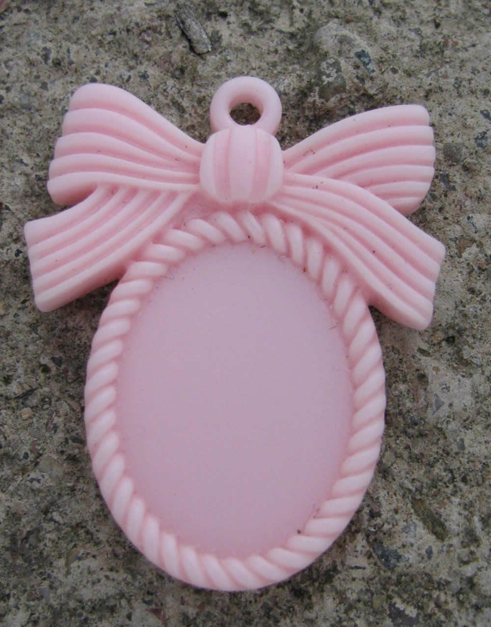 Ram i resin - Rosa med rosett, 1-pack Hilmas Pyssel