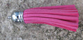 Hänge tassel - Moccaimitation, Mörkrosa 36mm, 1 styck Hilmas Pyssel