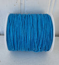 Vaxad Bomullstråd - Turkos 1mm 100m Rulle Hilmas Pyssel