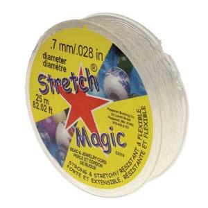 Stretch Magic - Elastisktråd 0,7 mm, Klar 25 m Stretch Magic