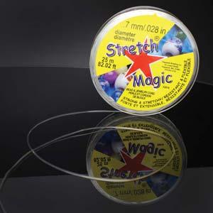 Stretch Magic - Elastisktråd 0,7 mm, Klar 25 m Stretch Magic