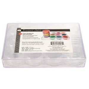 Pärlförvaring - Keeper Jars 12 små askar 1 förpackning Beadsmith