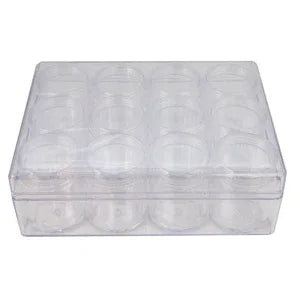 Pärlförvaring - Keeper Jars 12 stora askar förpackning Beadsmith