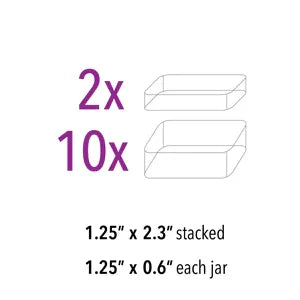 Pärlförvaring - KeeperSquares 10 askar Beadsmith