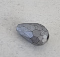 Facetterad Droppe - Matt Silver 10x15mm 1 styck Hilmas Pyssel