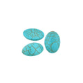 Cabochon Howlite - Oval Turkos 18x13mm 1 styck Hilmas Pyssel