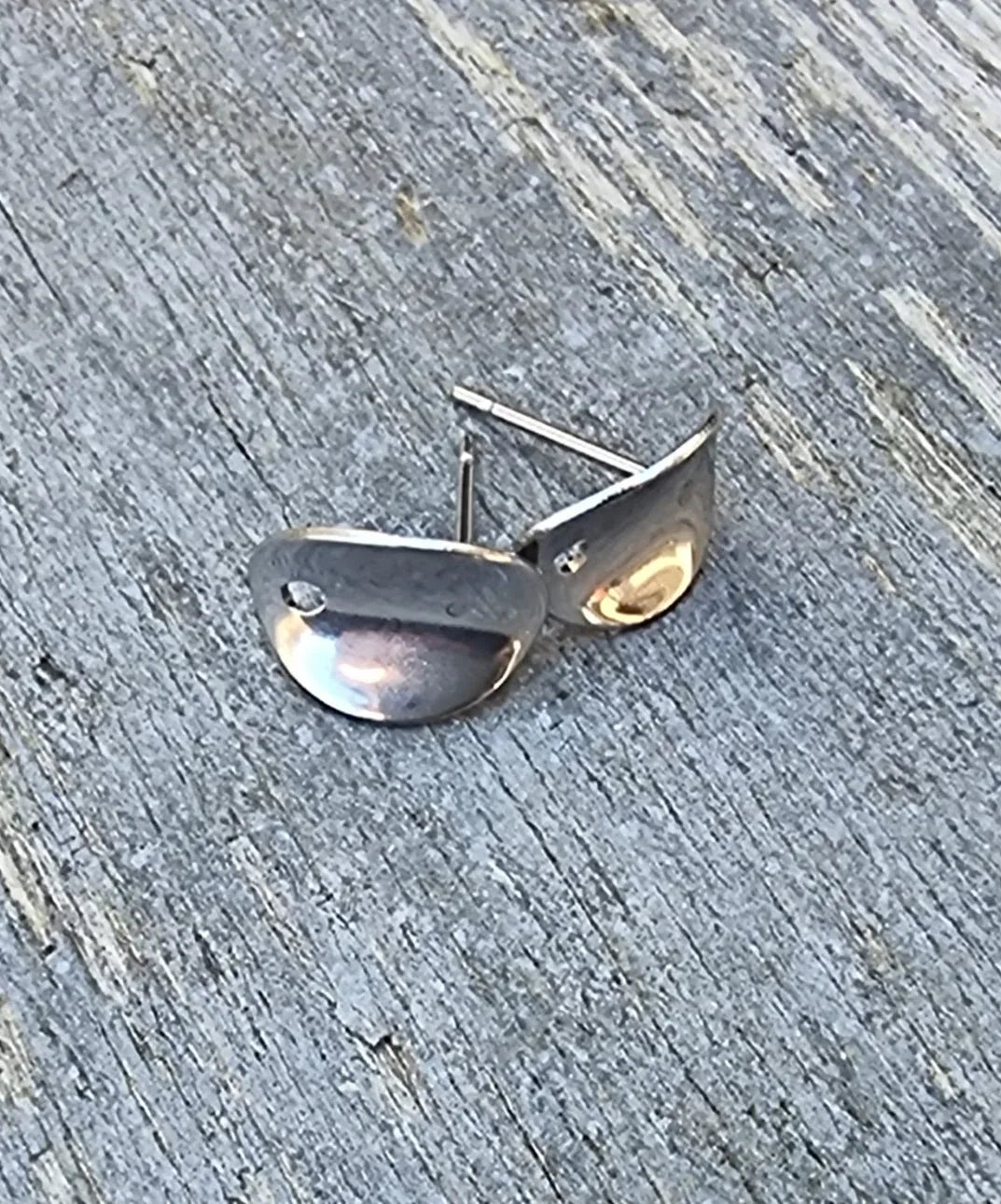 Örstickare Rostfrittstål - Oval 9x11mm, 2-pack Grekisk Metall