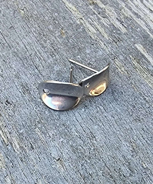 Örstickare Rostfrittstål - Oval 9x11mm, 2-pack Grekisk Metall