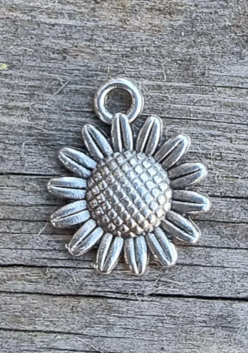 Berlock Silverpläterad - Solros 1 styck Grekisk Metall