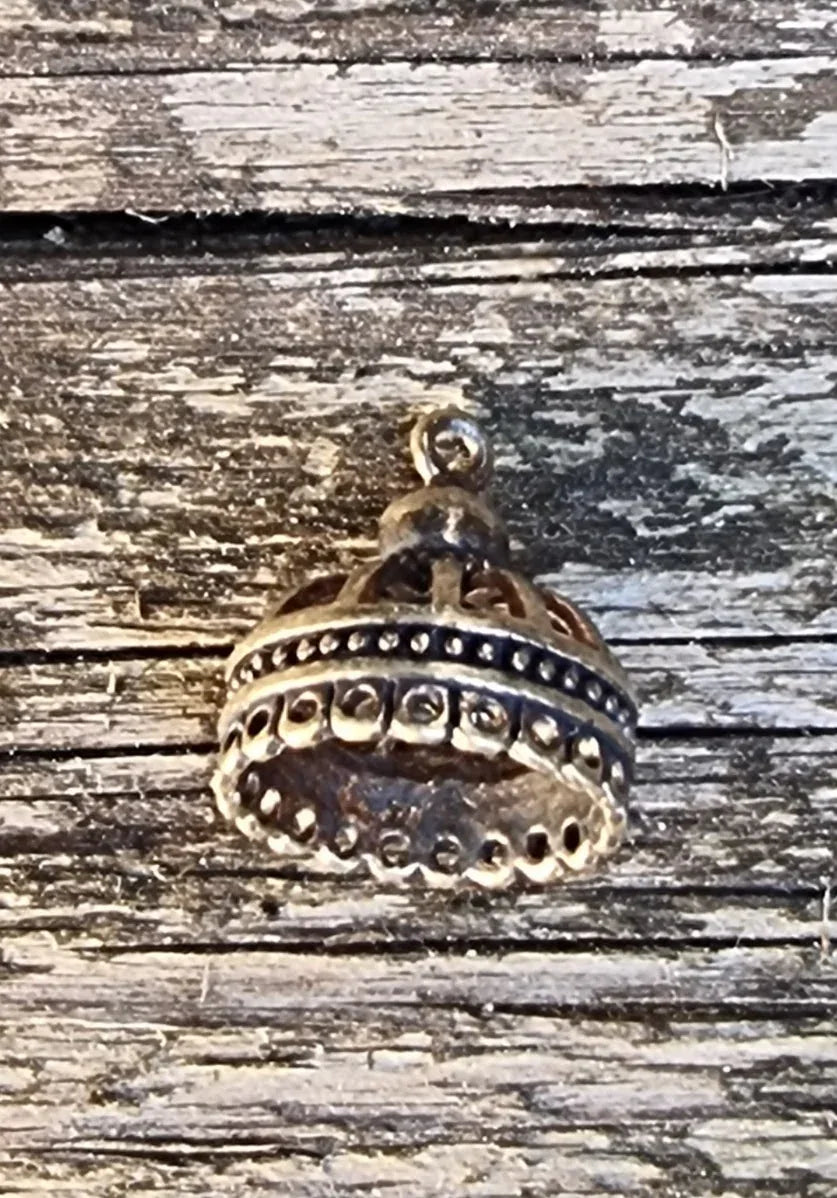 Ändfäste bronsfärgade - Elegant, 11mm, 1 styck Grekisk Metall