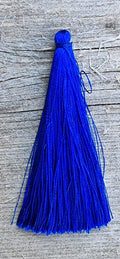 Hänge tassel polyester - Navy 65mm 1 styck Hilmas Pyssel