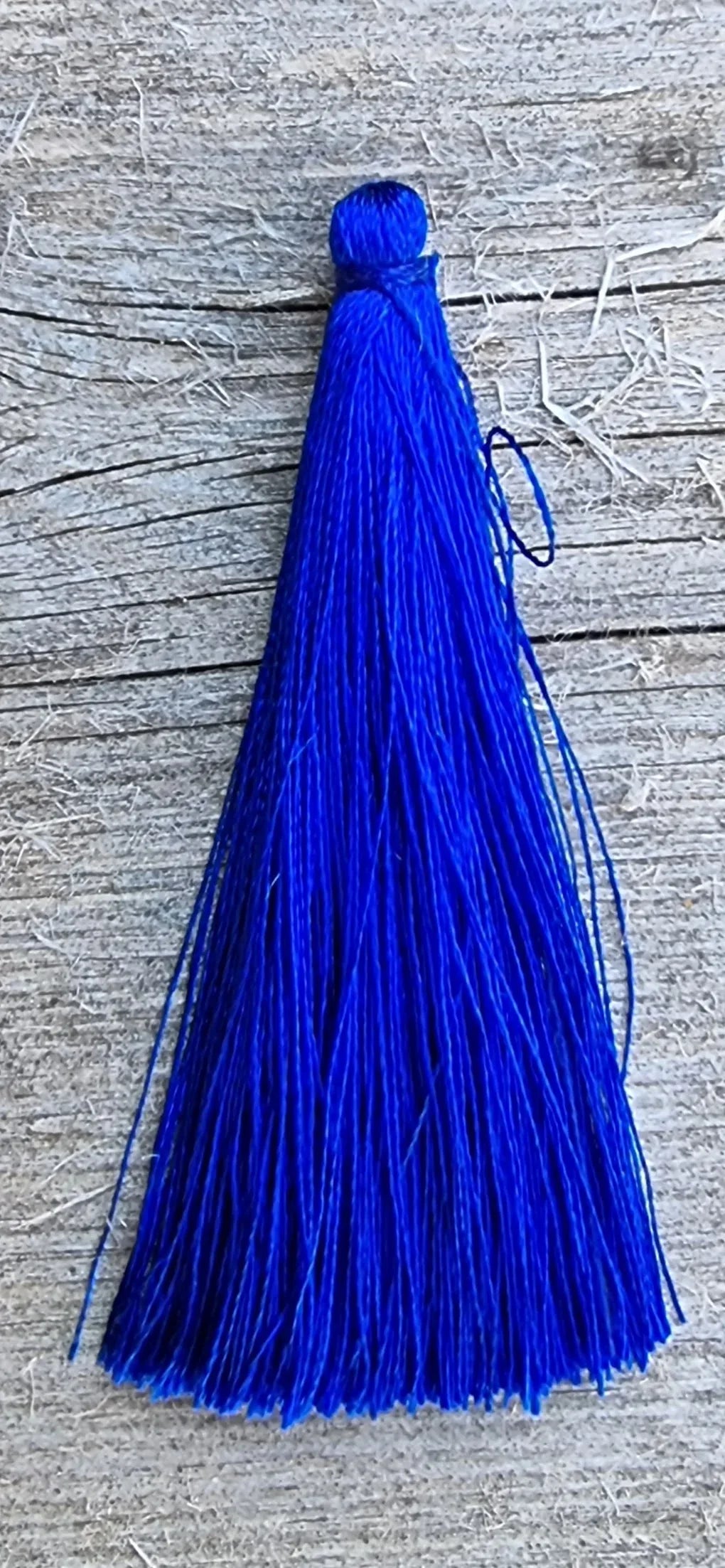 Hänge tassel polyester - Navy 65mm 1 styck Hilmas Pyssel